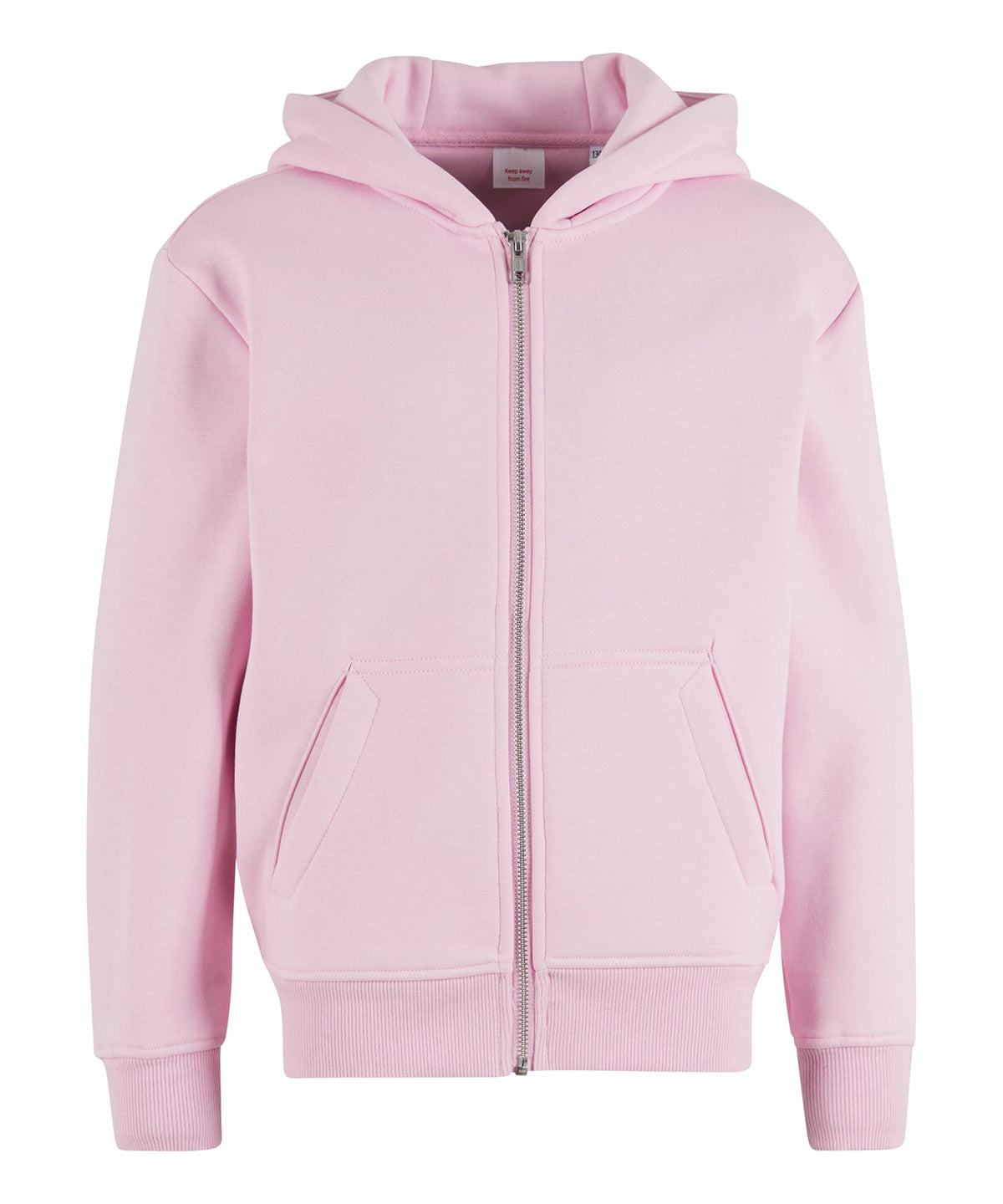 New Morning Studios Kids oversized hoodie in Soft Pink, front view
