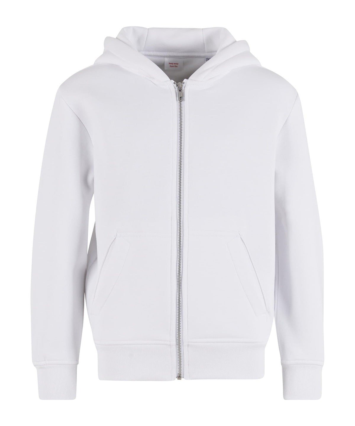 New Morning Studios Kids oversized hoodie in White, front view