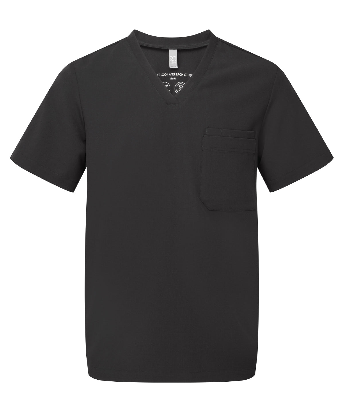 Onna by Premier Limitless Onna-stretch tunic in Black, front view