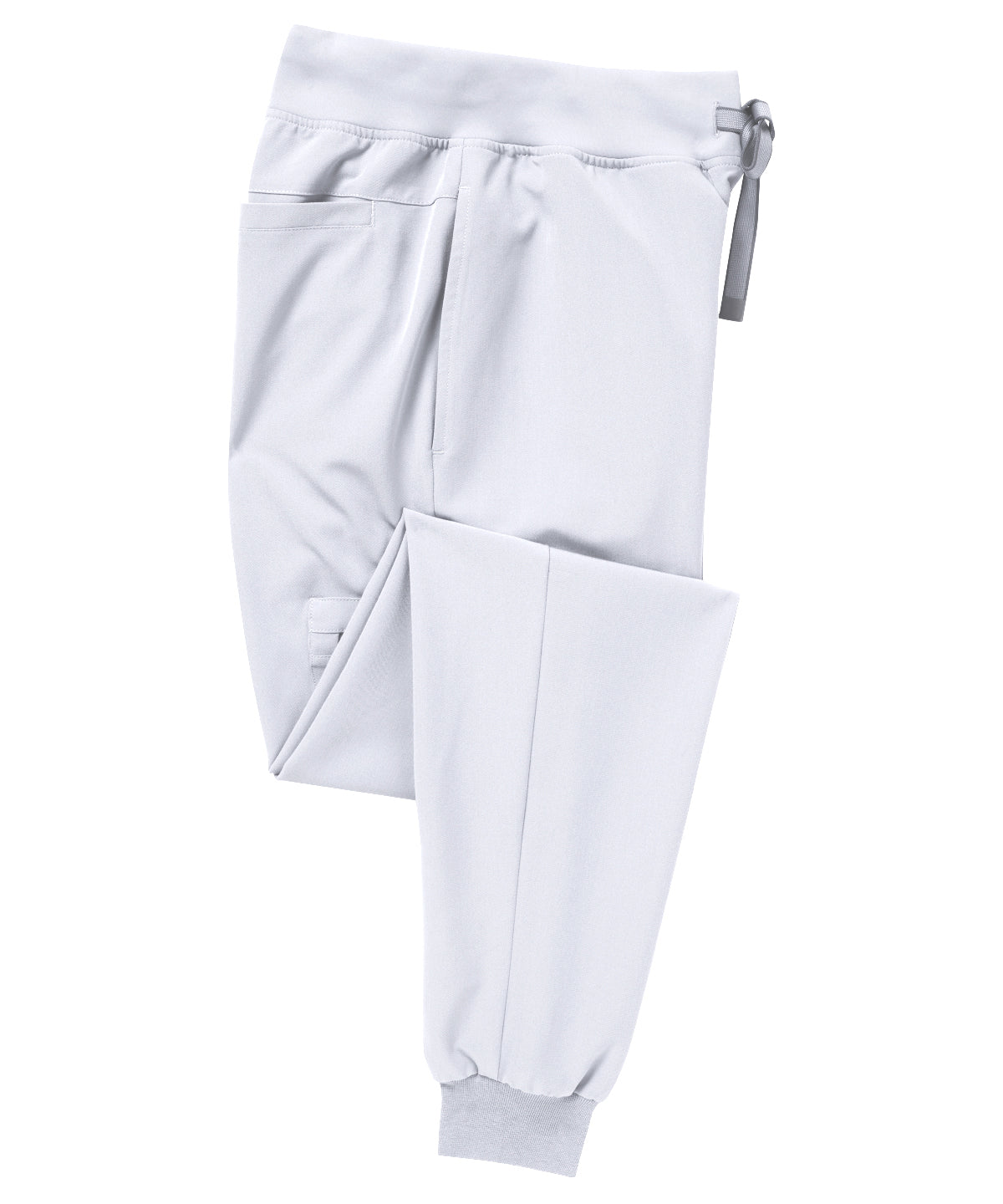 Onna by Premier Women’s Energized Onna-stretch jogger pants in Vital White, front view