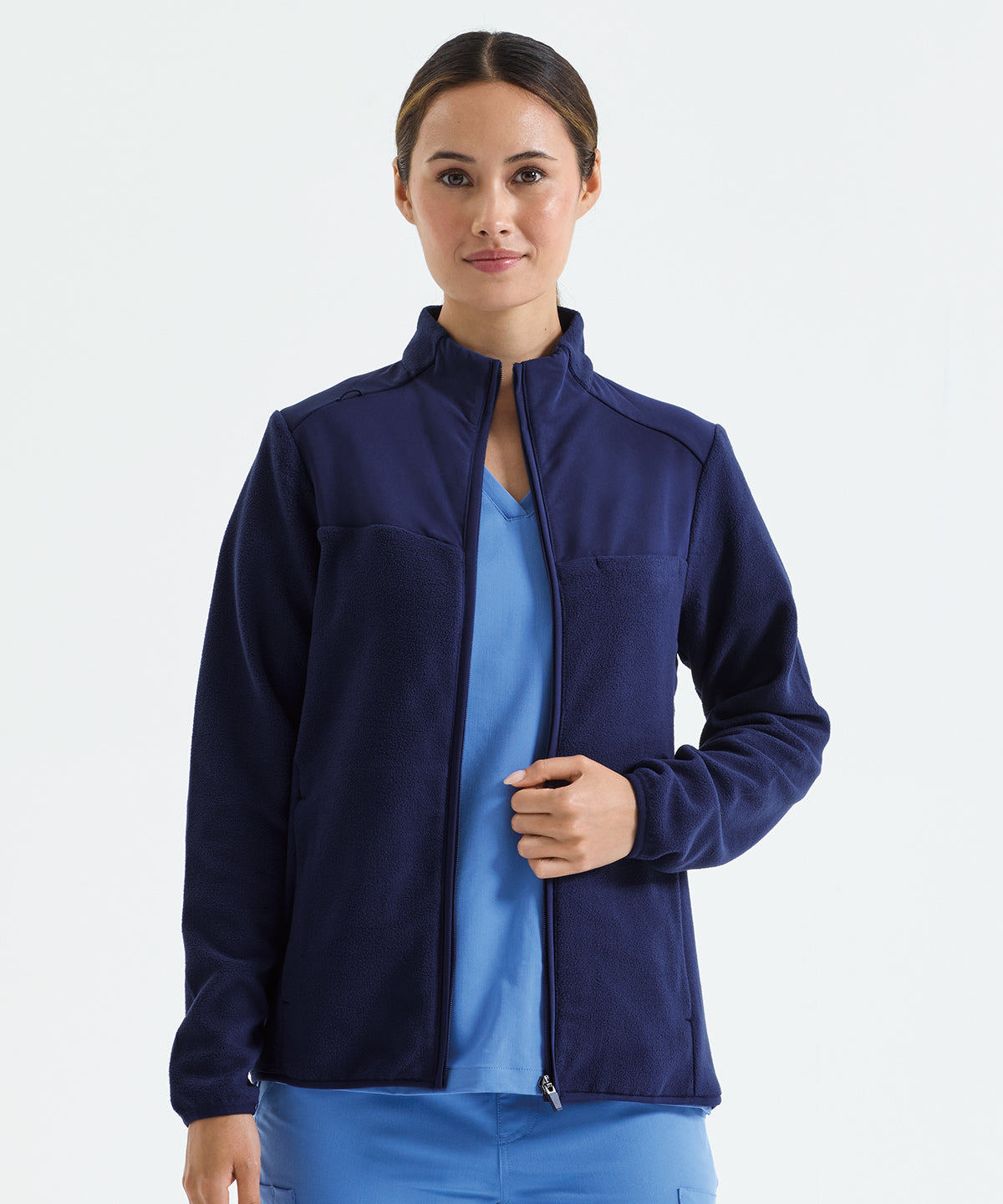 Onna by Premier 'Agility' women's panelled fleece jacket, lifestyle photo