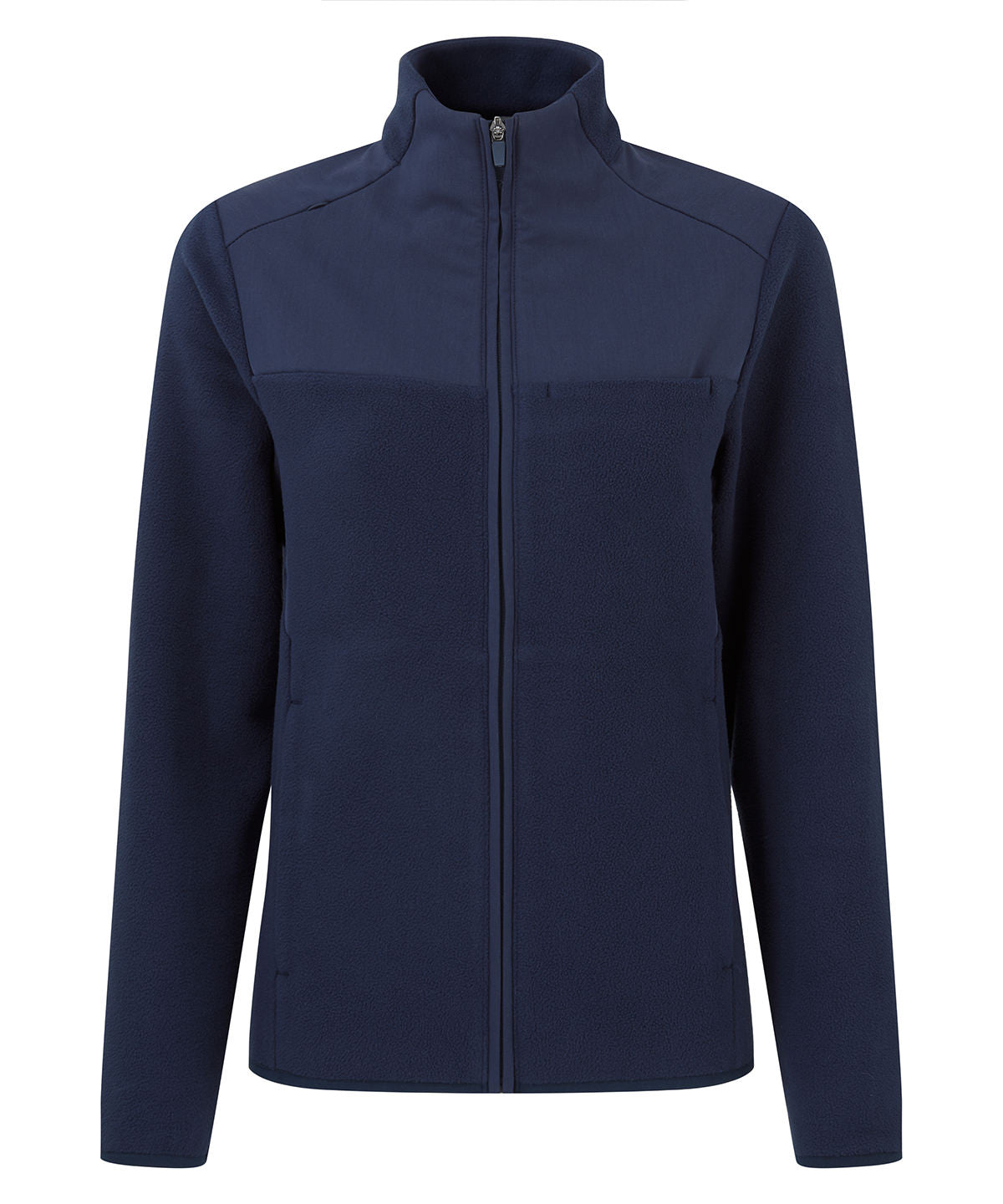 Onna by Premier 'Agility' women's panelled fleece jacket in Navy, front view