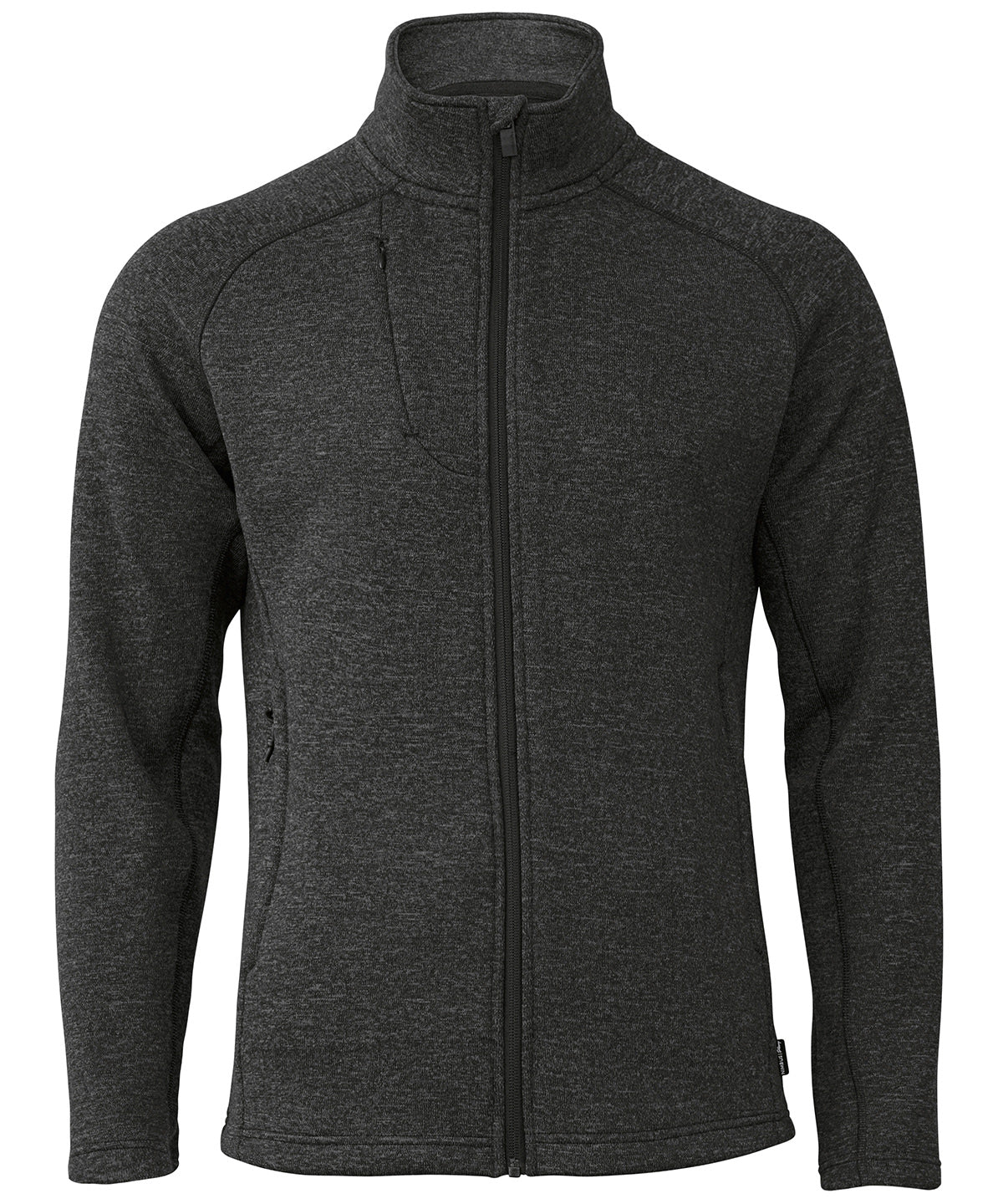 Nimbus Montana – knitted fleece jacket in Dark Grey Melange, front view