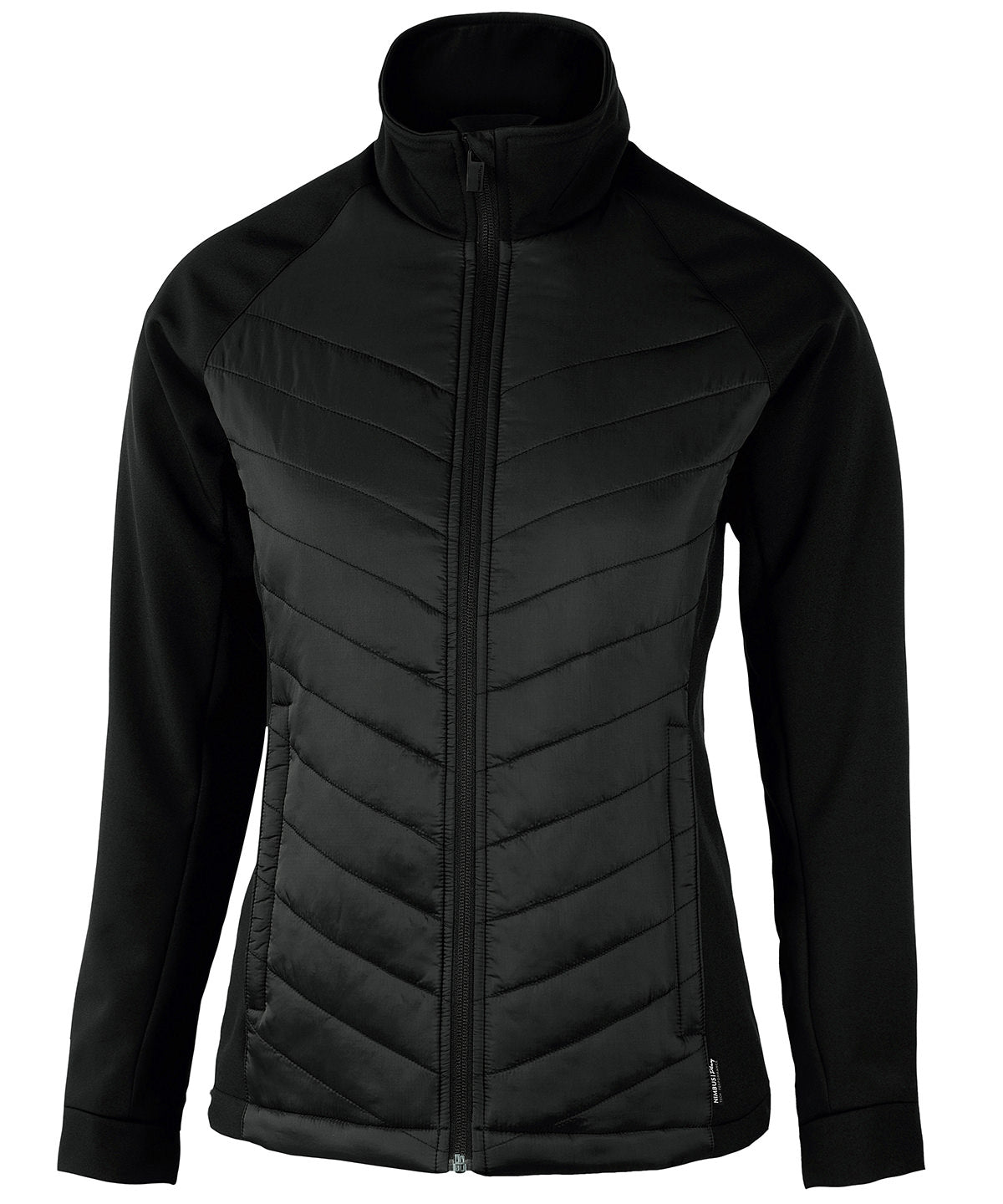Nimbus Women’s Bloomsdale – comfortable hybrid jacket in Black, front view