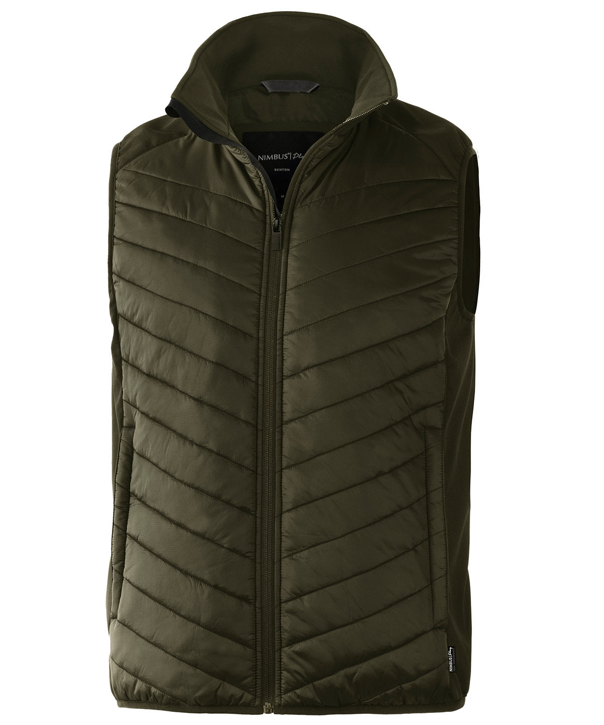Nimbus Benton – versatile hybrid vest in Olive, front view