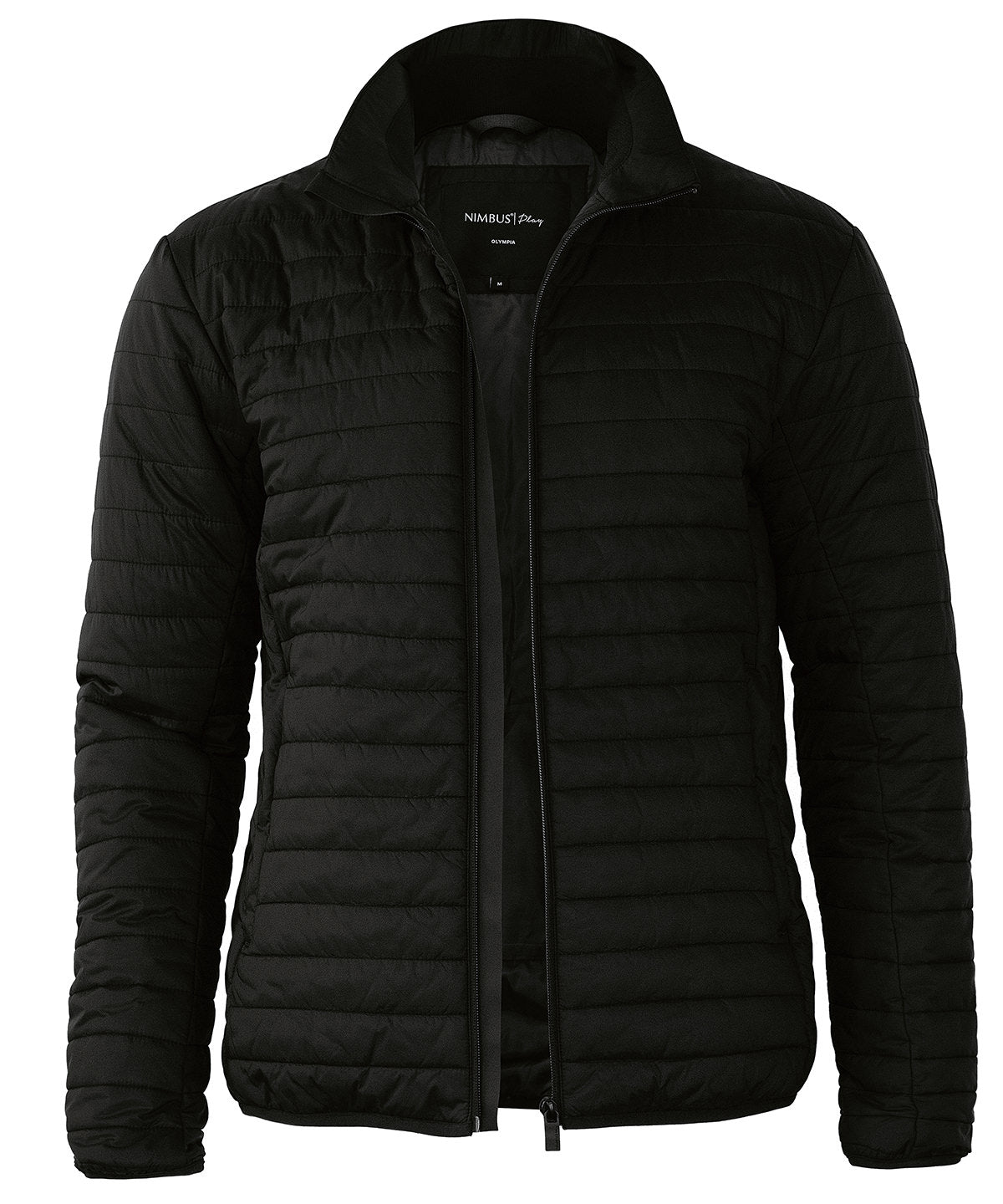 Nimbus Olympia – comfortable puffer jacket in Black, front view