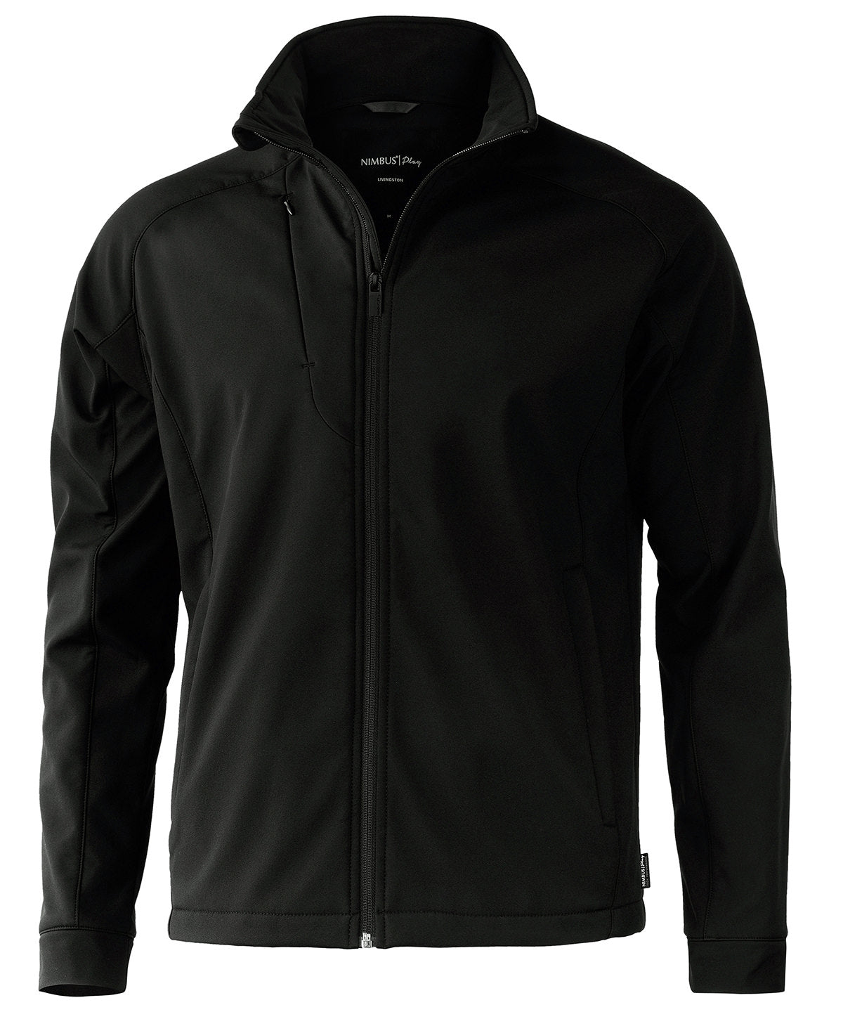 Nimbus Livingston – 4-way stretch softshell in Black, front view
