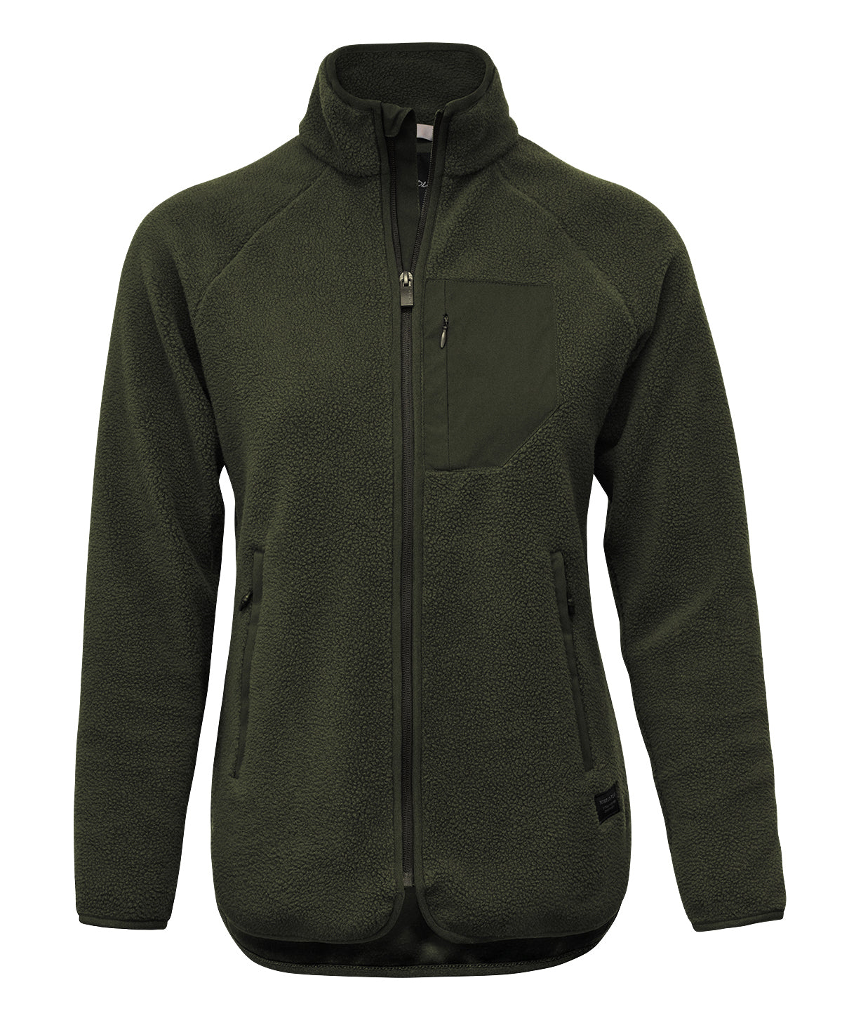 Nimbus Women’s Timberlake – modern sherpa fleece in Olive, front view