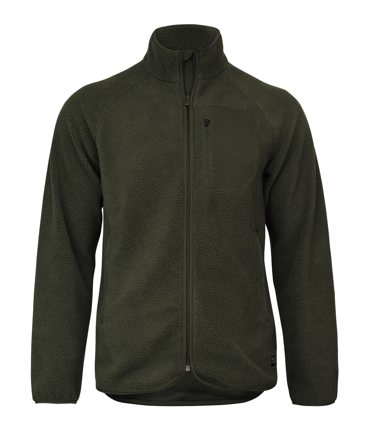 Nimbus Timberlake – modern sherpa fleece in Olive, front view