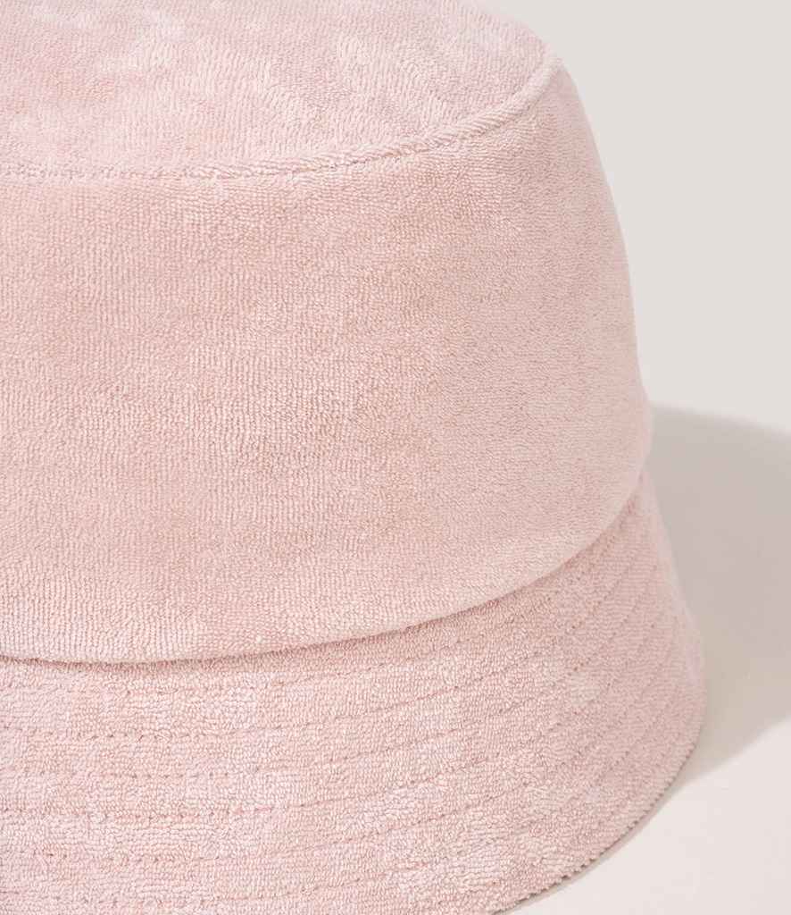 Native Spirit Terry Towel Bucket Hat in Petal Rose