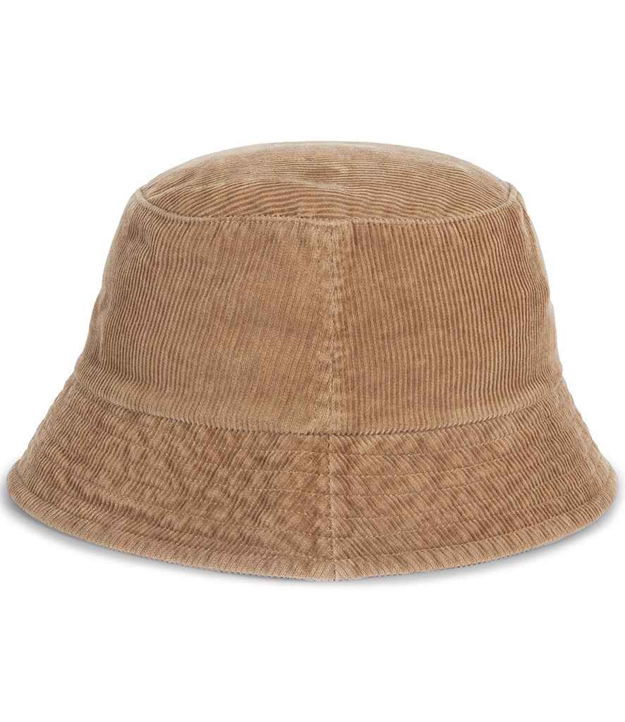 Native Spirit Corduroy Bucket Hat in Dark Camel, back view
