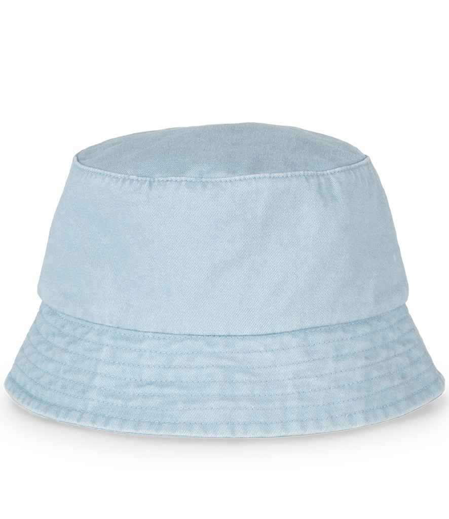 Native Spirit Faded Bucket Hat in Washed Aquamarine, front view