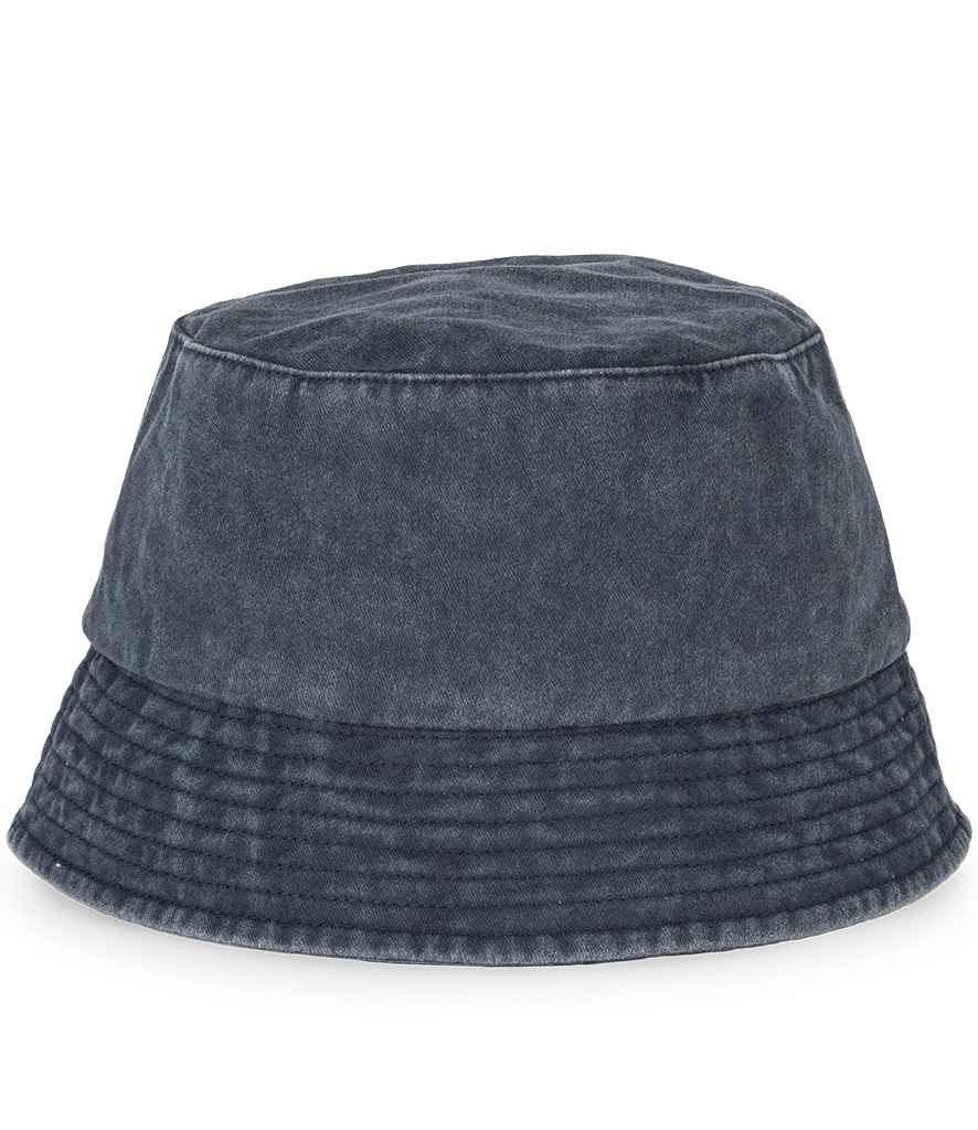 Native Spirit Faded Bucket Hat in Washed Navy, front view