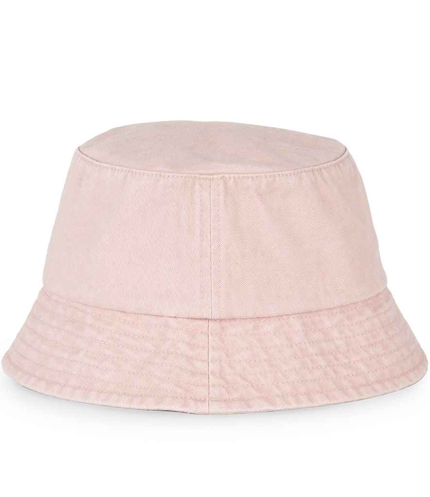 Native Spirit Faded Bucket Hat in Washed Petal Rose, back view