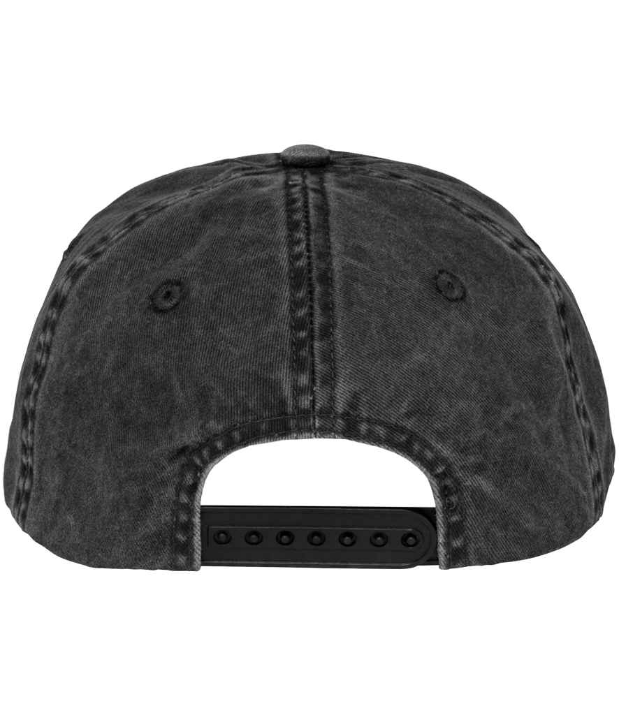 Native Spirit Washed Destroy Cap in Washed Black, back view