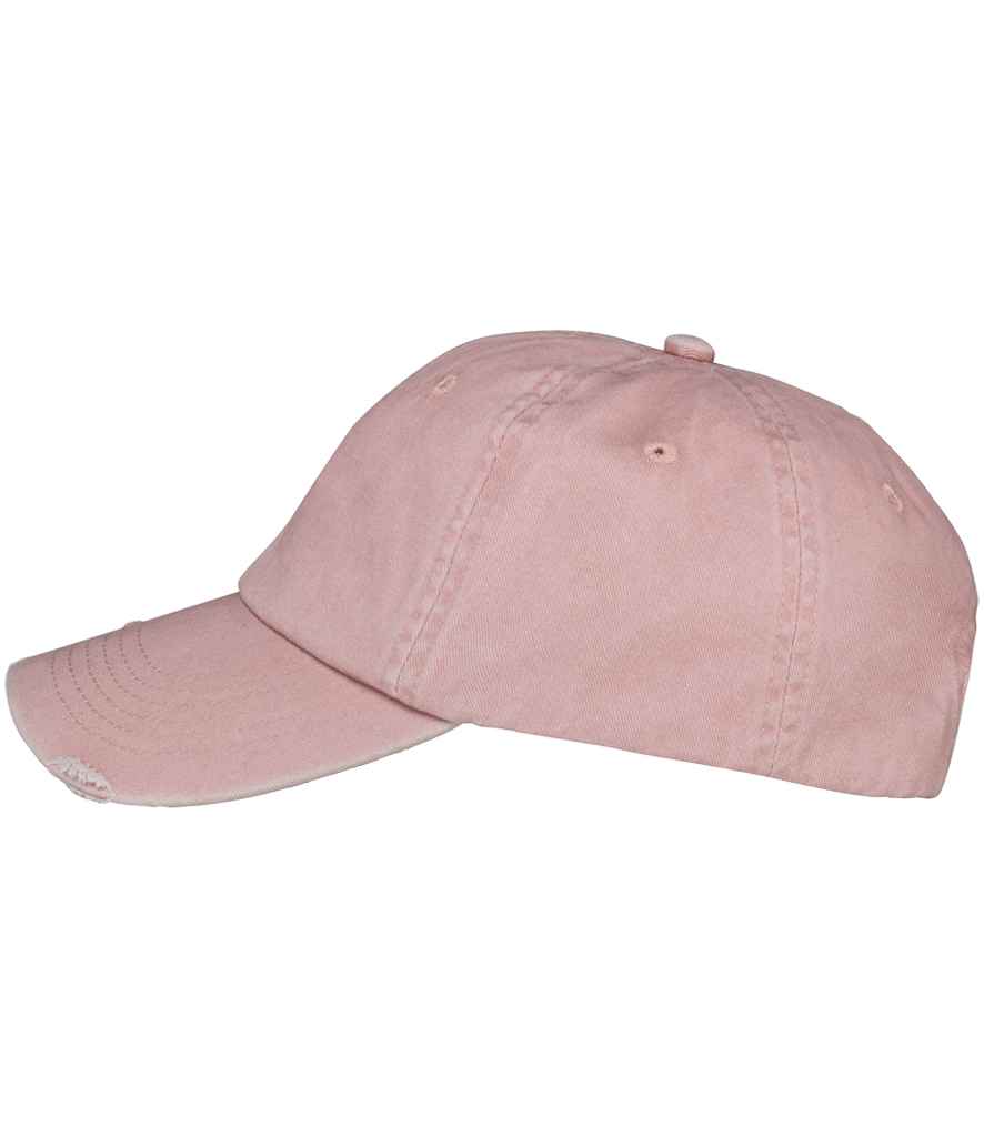 Native Spirit Washed Destroy Cap in Washed Petal Rose, side view