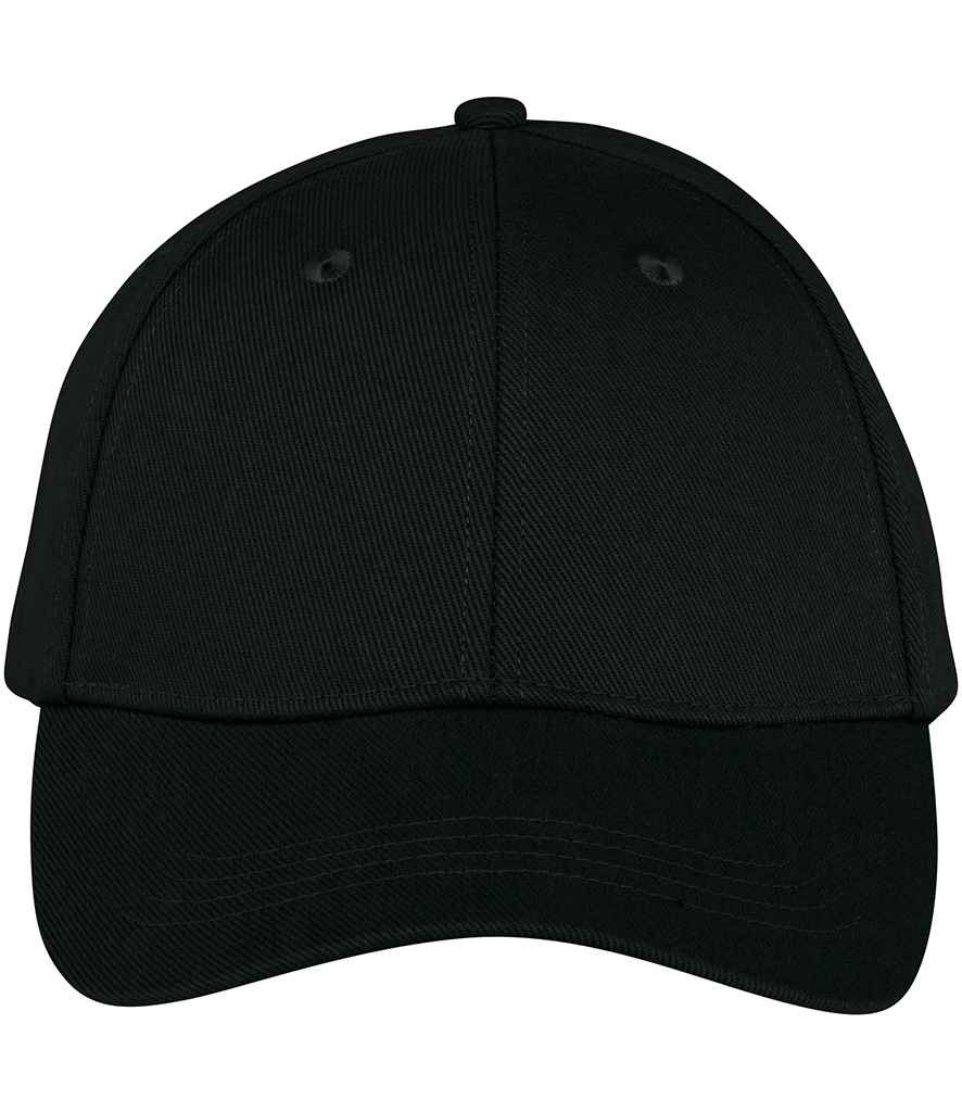 Native Spirit 6 Panel Cap in Black, front view