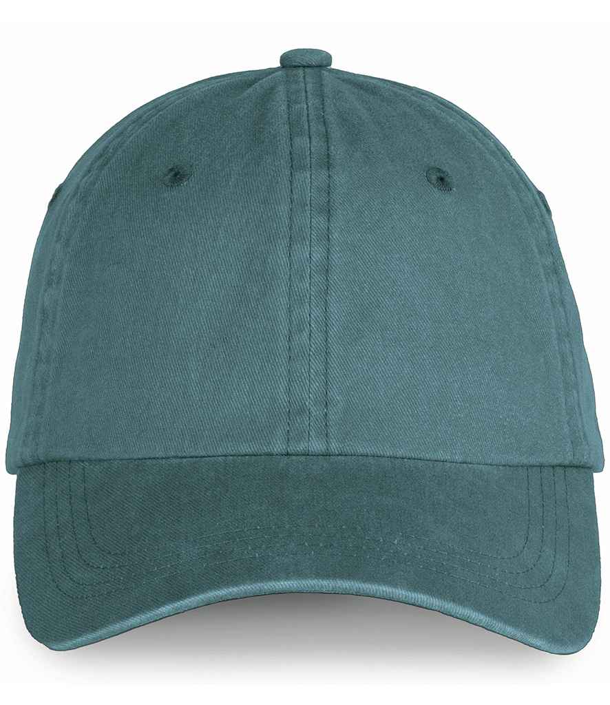 Native Spirit Faded Cap in Washed Amazon Green, front view