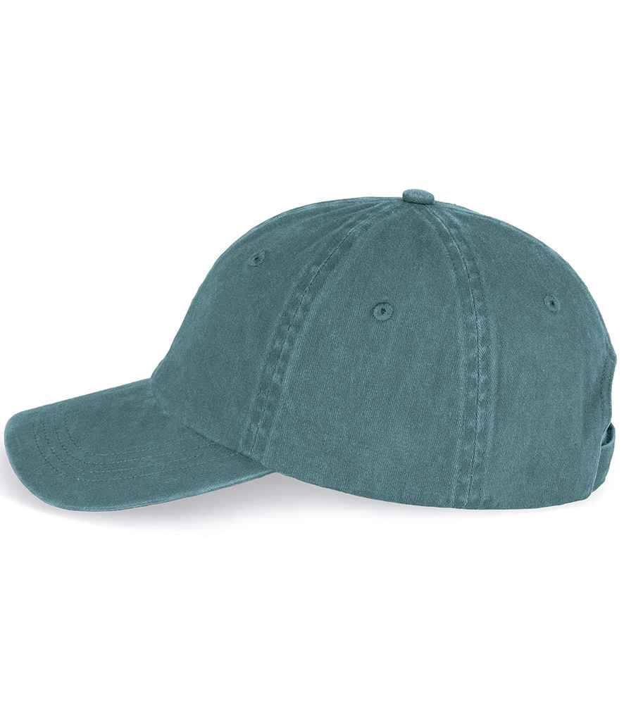 Native Spirit Faded Cap in Washed Amazon Green, side view