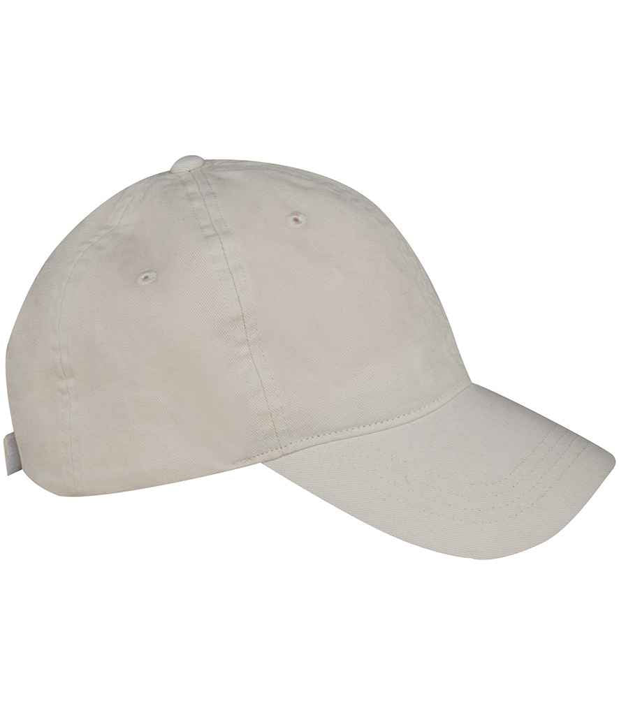 Native Spirit Faded Cap in Washed Ivory, side view