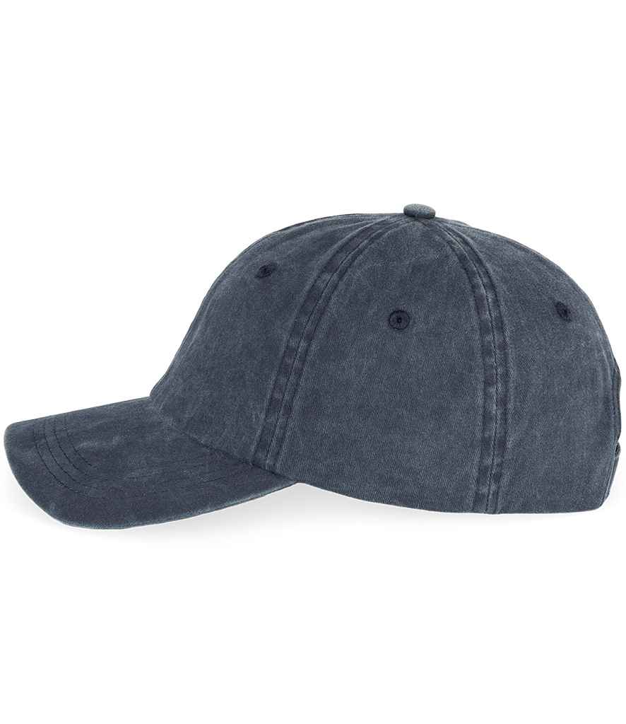 Native Spirit Faded Cap in Washed Navy, side view