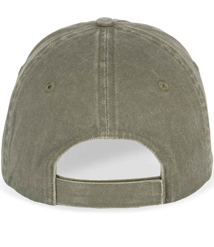 Native Spirit Faded Cap in Washed Organic Khaki, back view