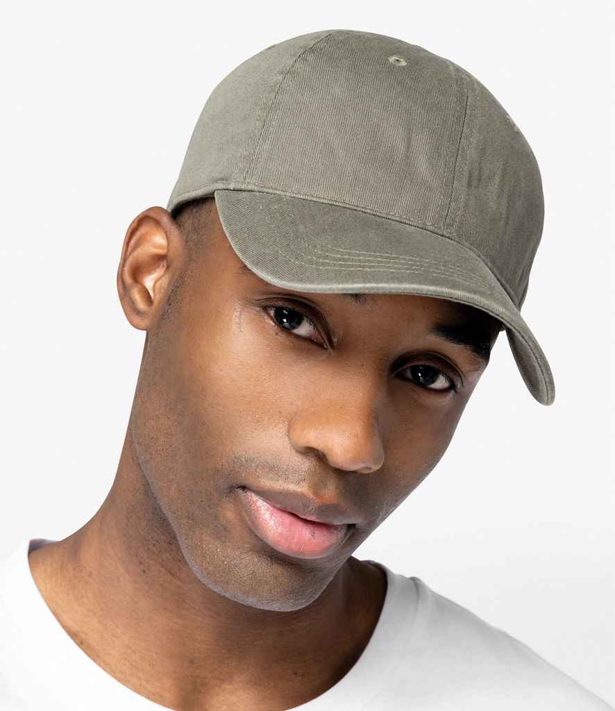 Native Spirit Faded Cap in Washed Organic Khaki