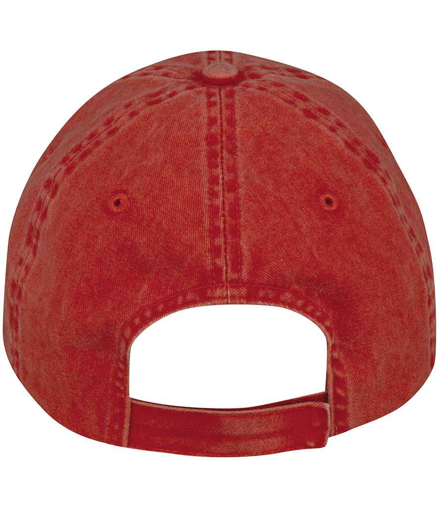 Native Spirit Faded Cap in Washed Paprika, back view