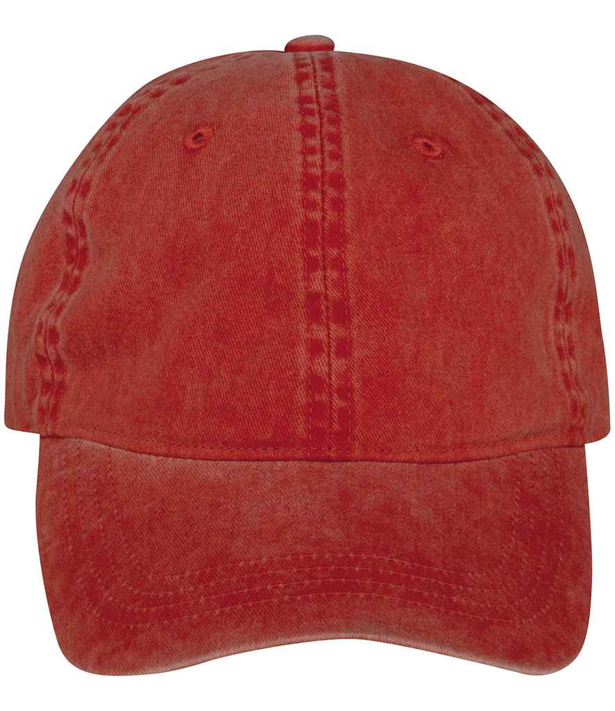 Native Spirit Faded Cap in Washed Paprika, front view