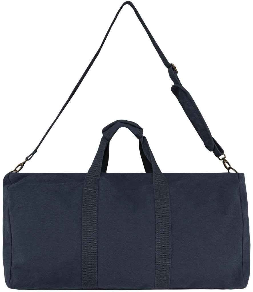 Native Spirit Vintage Travel Bag in Washed Navy, front view
