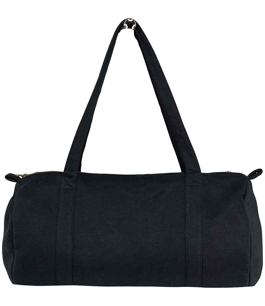 Native Spirit Fleece Duffle Bag in Black, front view