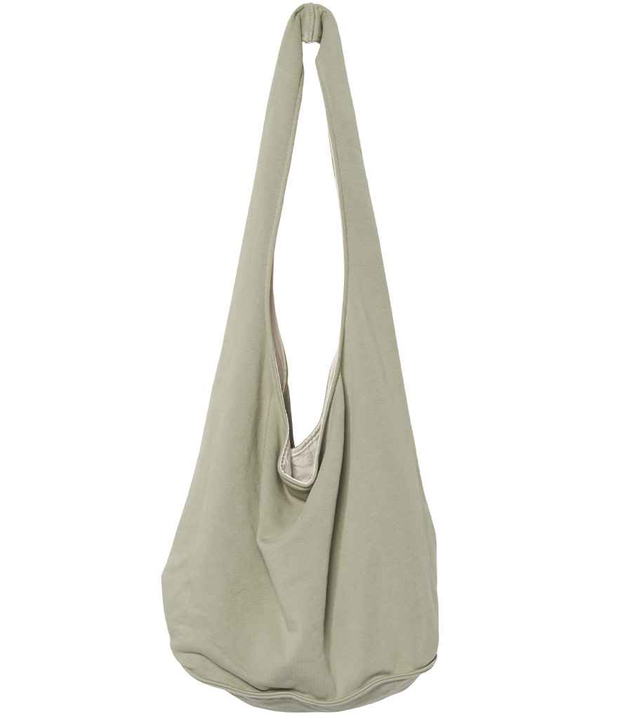 Native Spirit Fleece Tote Bag in Almond Green, front view