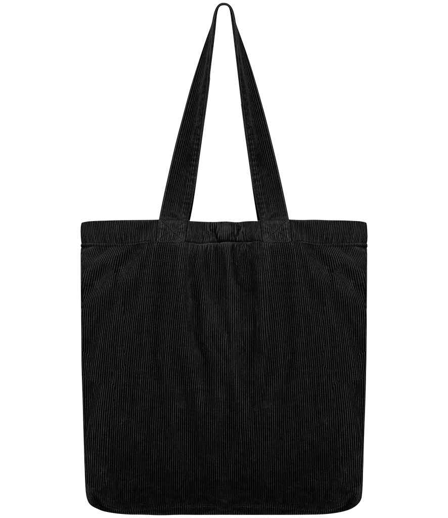 Native Spirit Corduroy Bag in Washed Black, front view