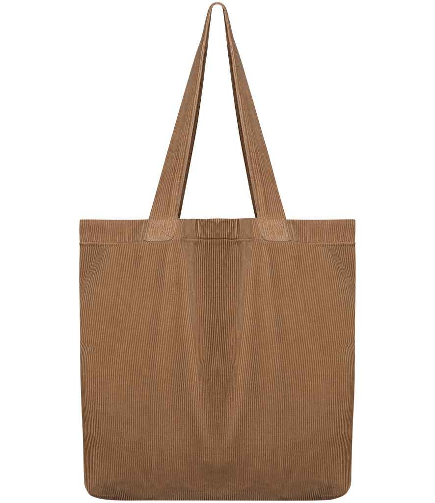 Native Spirit Corduroy Bag in Washed Dark Camel, front view