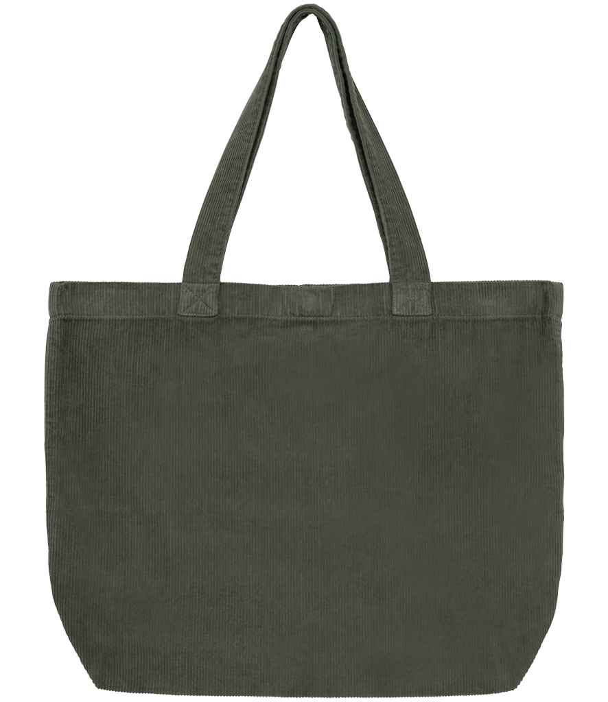 Native Spirit Corduroy Bag in Washed Organic Khaki, front view
