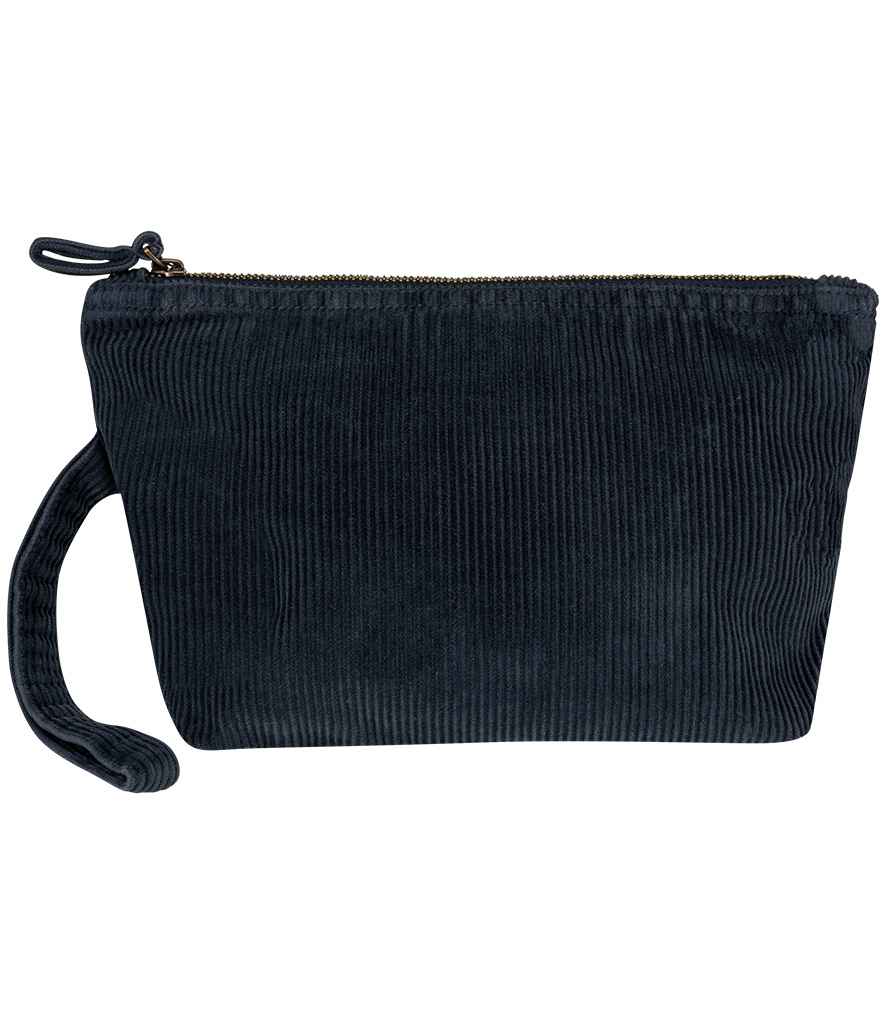 Native Spirit Corduroy Pouch in Washed Navy, front view