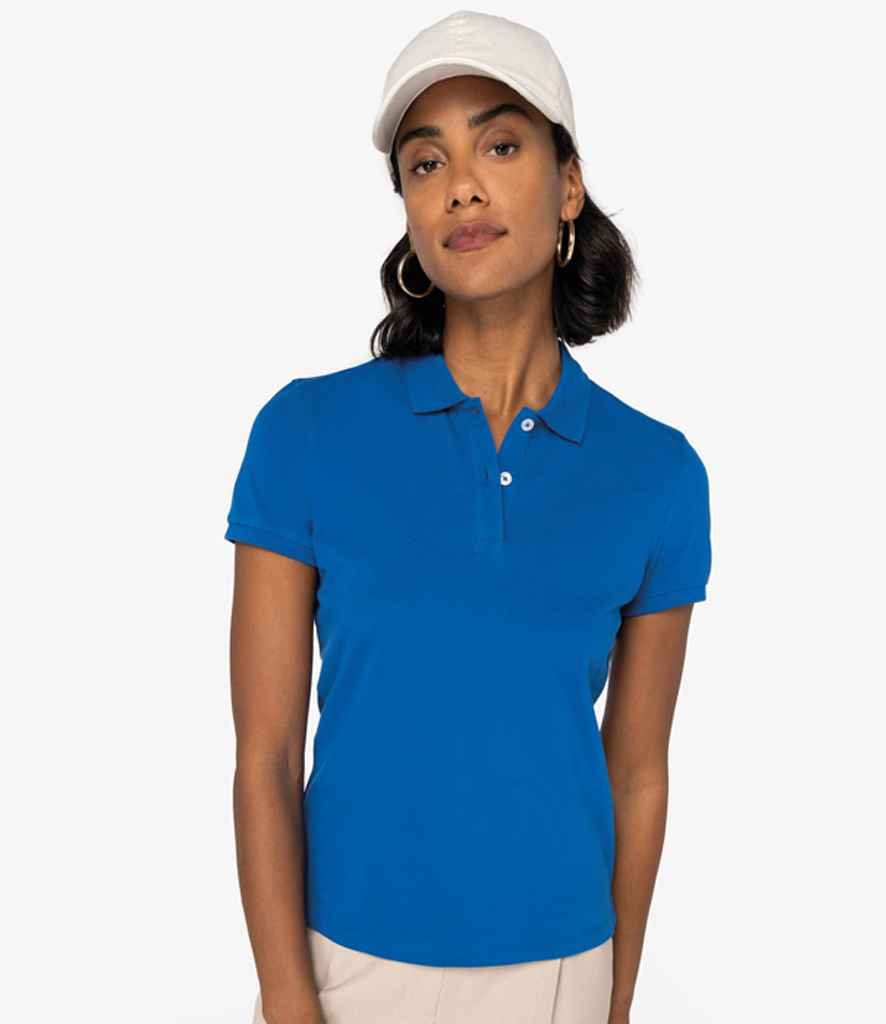Native Spirit Ladies Piqué Polo Shirt in Blue Sapphire