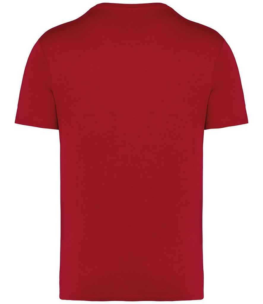 Native Spirit Unisex Heavyweight T-Shirt in Hibiscus Red, back view