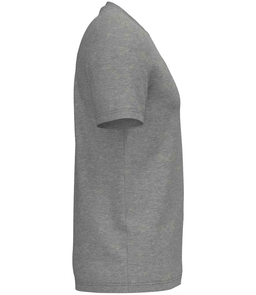 Native Spirit Unisex Heavyweight T-Shirt in Moon Grey Heather, side view