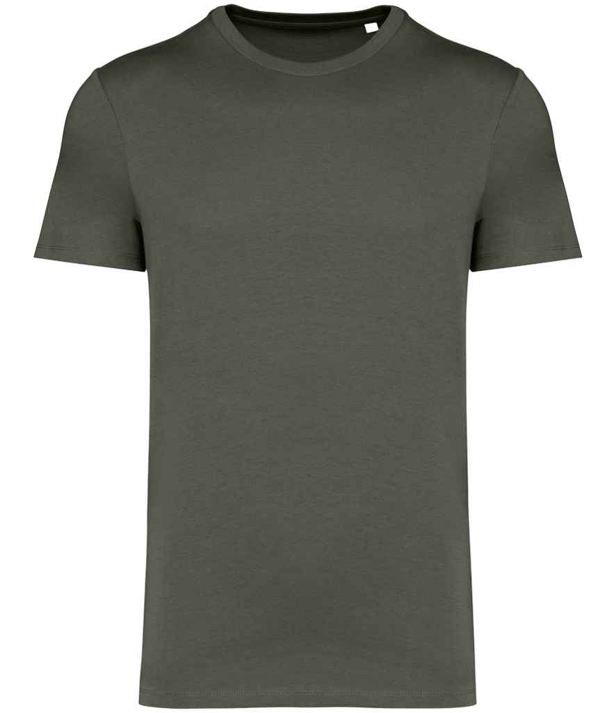 Native Spirit Unisex Heavyweight T-Shirt in Organic Khaki, front view