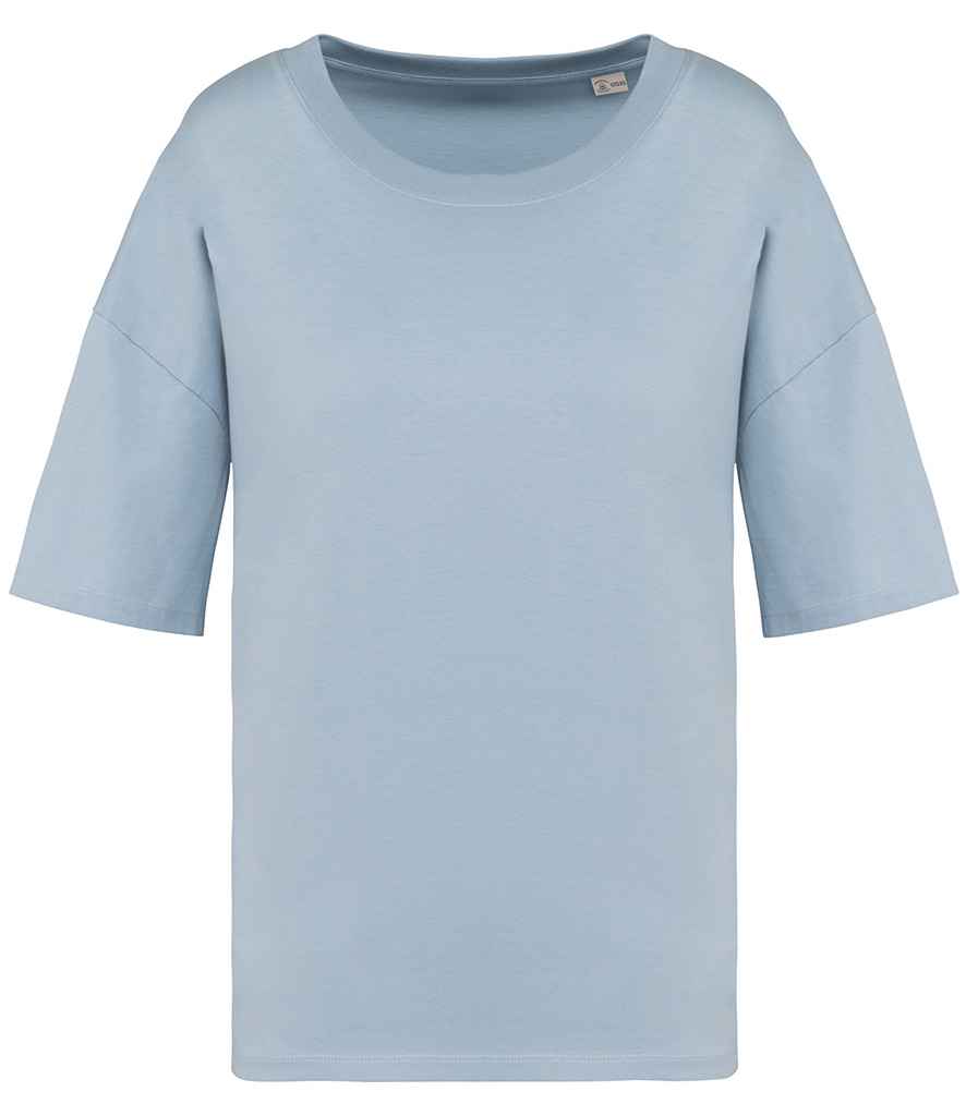 Native Spirit Ladies Oversized T-Shirt in Aquamarine, front view