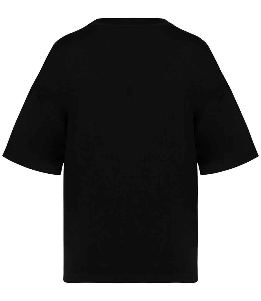 Native Spirit Ladies Oversized T-Shirt in Black, back view