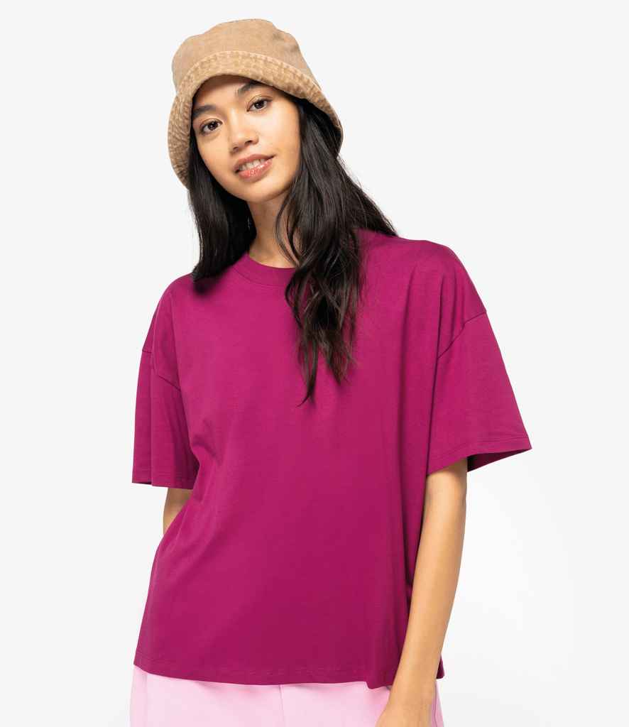 Native Spirit Ladies Oversized T-Shirt in Cherry Purple