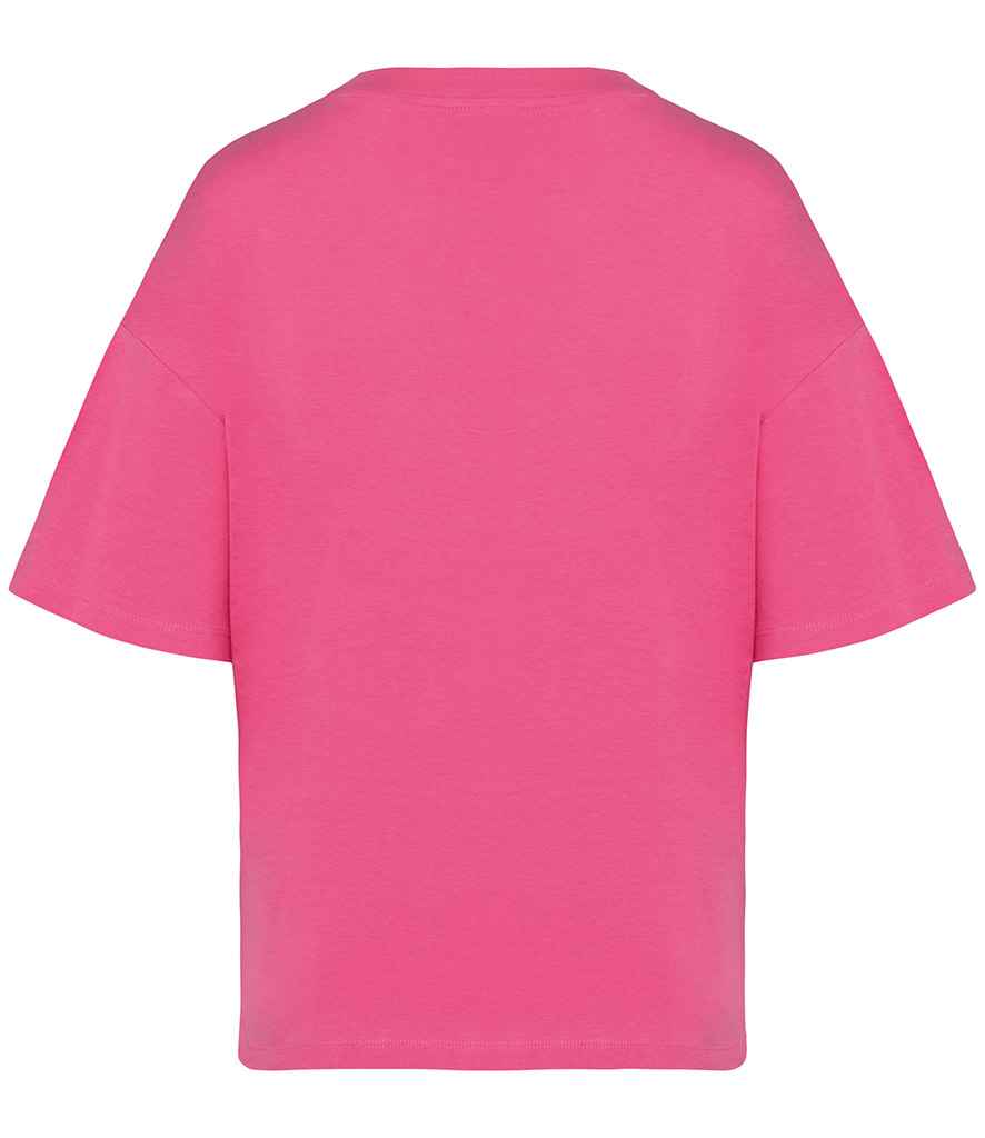 Native Spirit Ladies Oversized T-Shirt in Candy Rose, back view