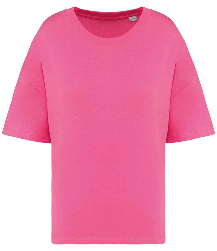 Native Spirit Ladies Oversized T-Shirt in Candy Rose, front view