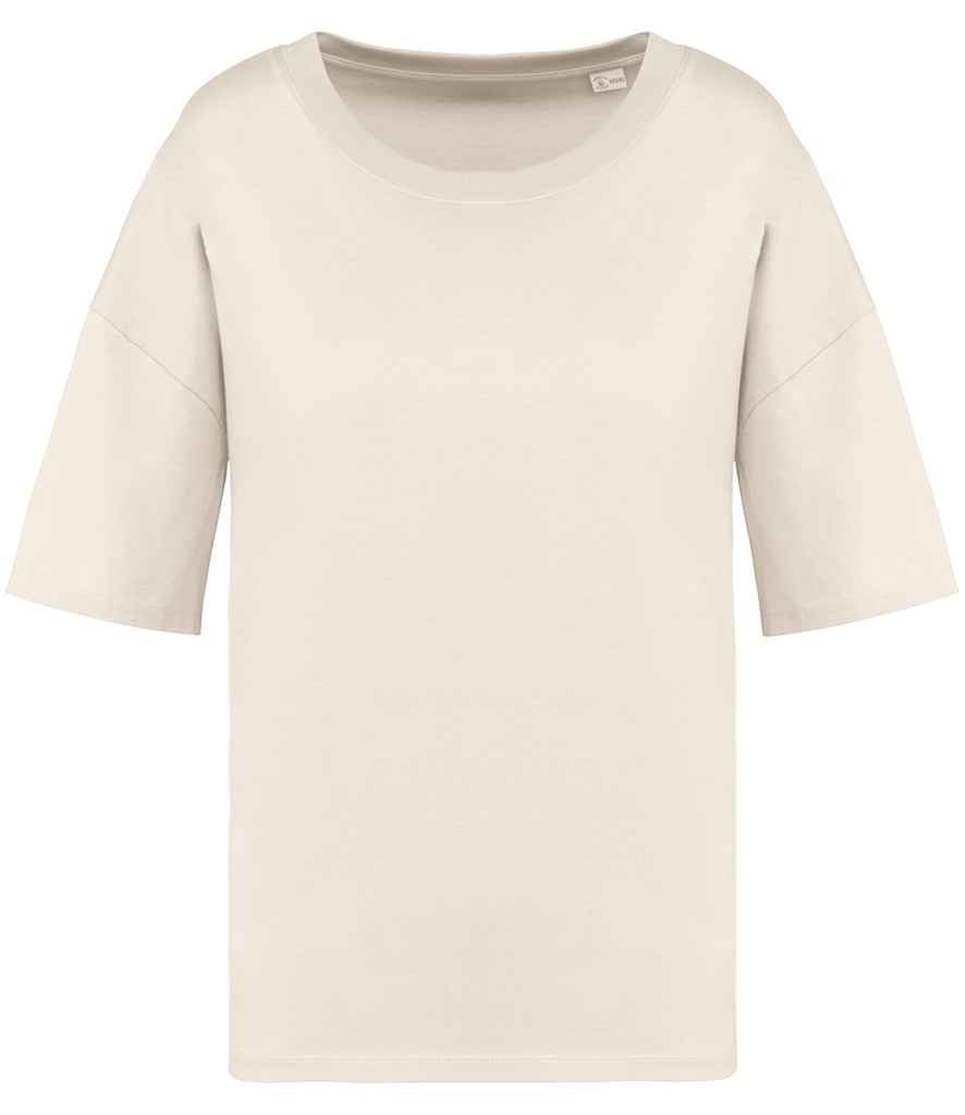Native Spirit Ladies Oversized T-Shirt in Ivory, front view