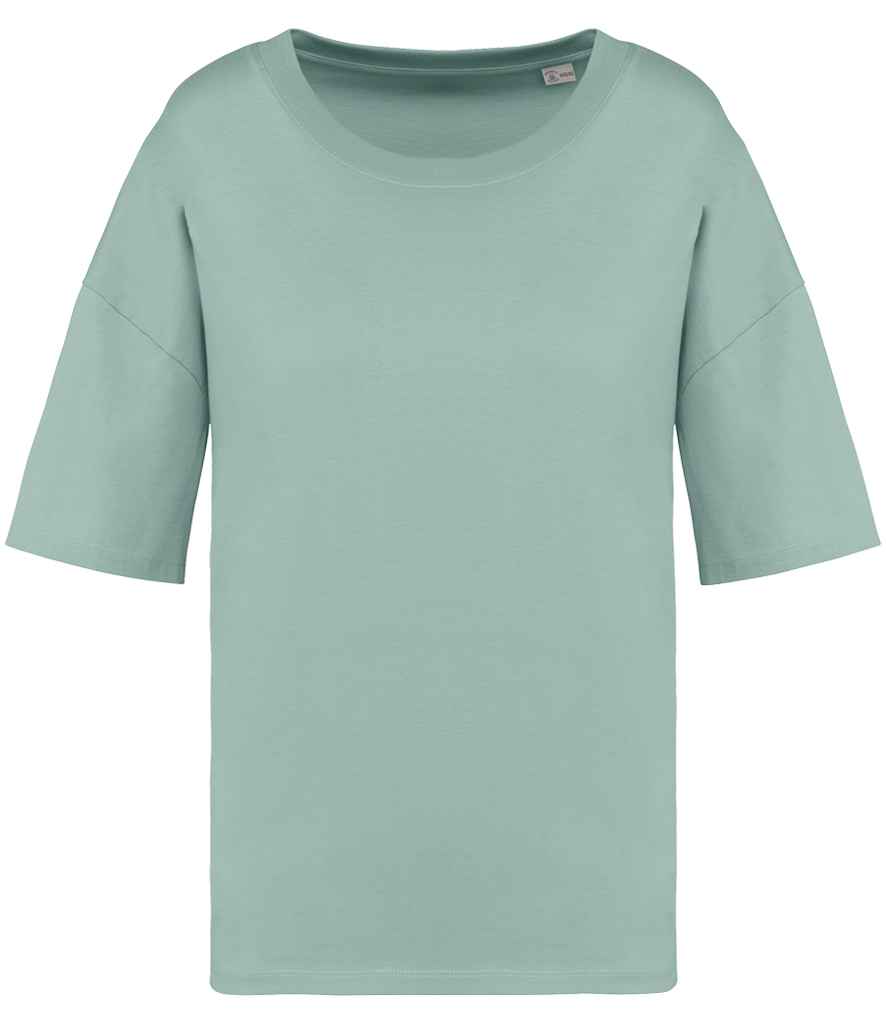 Native Spirit Ladies Oversized T-Shirt in Jade Green, front view