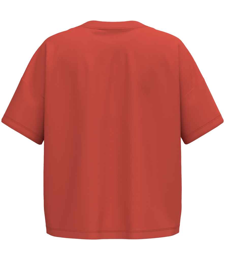 Native Spirit Ladies Oversized T-Shirt in Paprika, back view