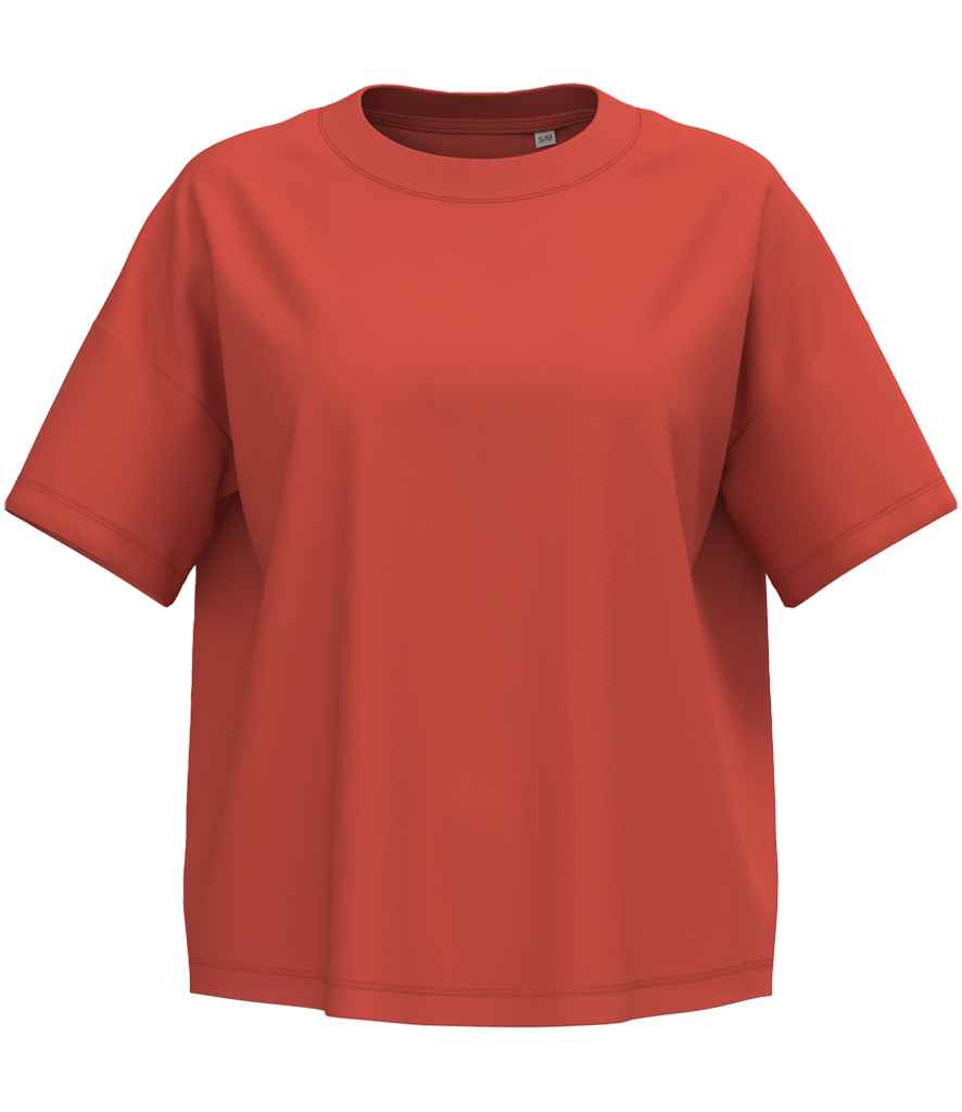 Native Spirit Ladies Oversized T-Shirt in Paprika, front view