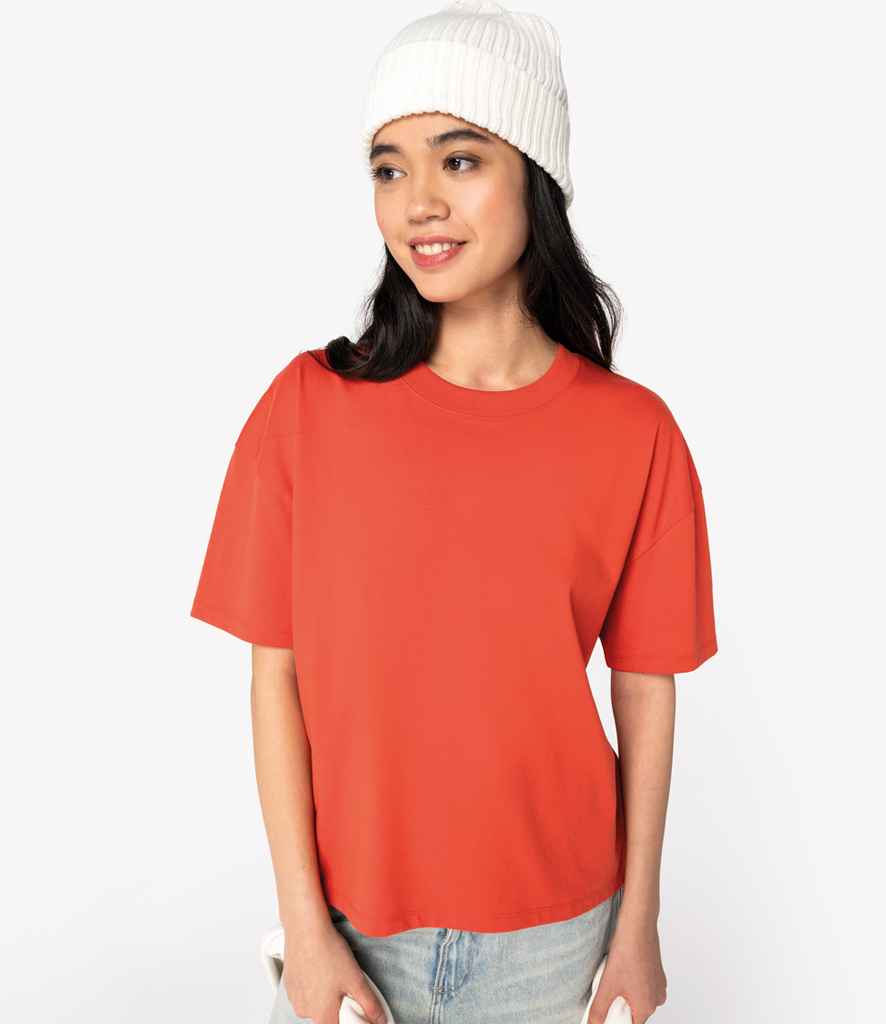 Native Spirit Ladies Oversized T-Shirt in Paprika